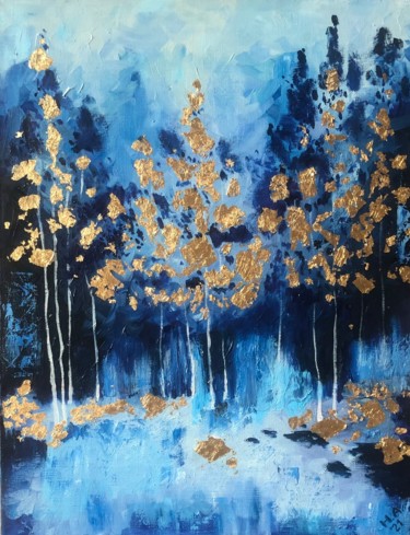 Картина под названием "Сказочный лес" - Наталия Осадчук, Подлинное произведение искусства, Масло