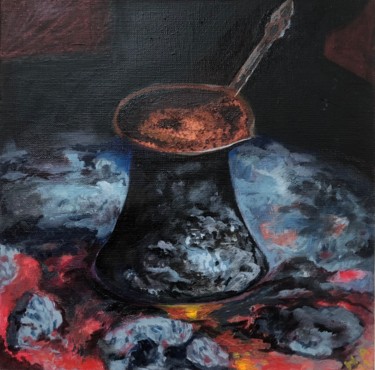 제목이 "Кофе на углях"인 미술작품 Наталия Осадчук로, 원작, 기름