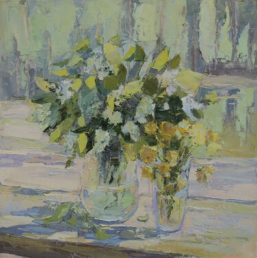 Painting titled "Spring" by Natalya Egorova, Original Artwork, Oil