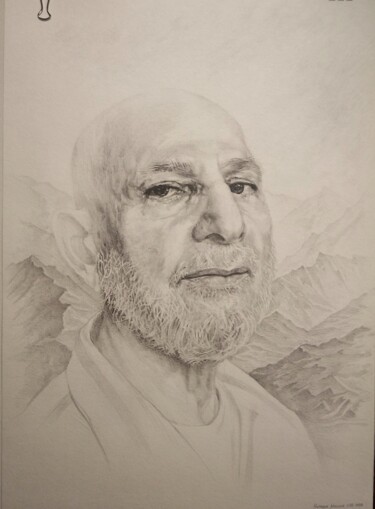 Dessin intitulée "Портрет мужчины" par Natalya Moshina-Turusinova, Œuvre d'art originale, Crayon