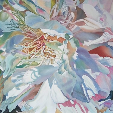 Painting titled "Проявление" by Natalya Moshina-Turusinova, Original Artwork, Oil Mounted on Cardboard