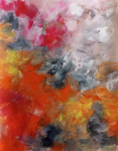 Pittura intitolato ""Fusion"" da Natalya Mougenot, Opera d'arte originale, Acrilico