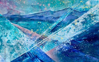 Картина под названием "Surf" - Natasha Zhukova, Подлинное произведение искусства, Акрил
