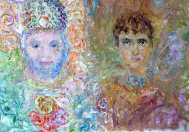 Painting titled "Псалмы царя Давида" by Natalia Rosenbaum, Original Artwork