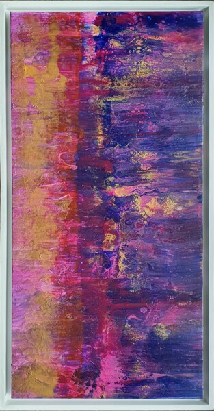 Malerei mit dem Titel "ULTRAVIOLET" von Natha, Original-Kunstwerk, Acryl Auf Keilrahmen aus Holz montiert