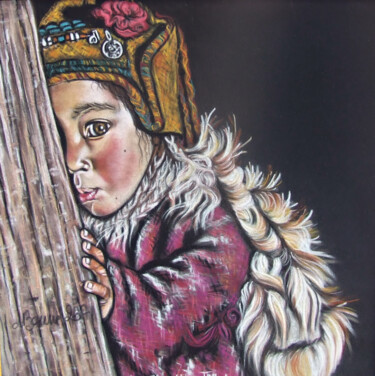 Картина под названием "Original - Pastel…" - Nathalie Bourré (TinaRebou), Подлинное произведение искусства, Пастель
