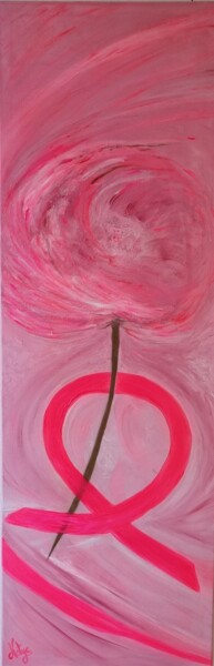 Painting titled "Octobre rose" by Nathalie Fernandes (Natys), Original Artwork, Acrylic