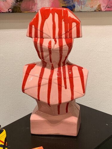 제목이 "Sculpture Napoléon…"인 조형물 Nathalie Ferrero-Sakhinis (FerSak)로, 원작, 도예