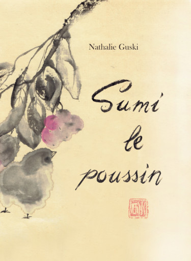 Pittura intitolato "Sumi le poussin" da Nathalie Guski, Opera d'arte originale, Inchiostro