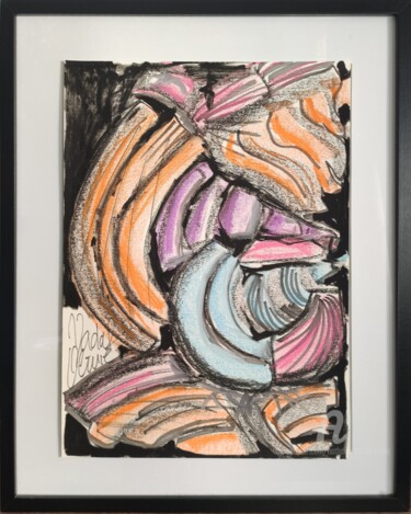 Drawing titled "OEUVRE UNIQUE "UNTI…" by Nathalie Nadal-Olivié, Original Artwork, Pastel