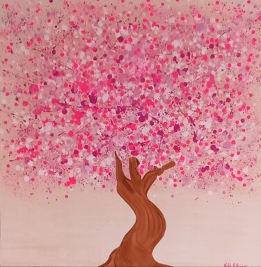 Pintura titulada "Vivre" por Nathalie Pellissier, Obra de arte original, Acrílico Montado en Bastidor de camilla de madera