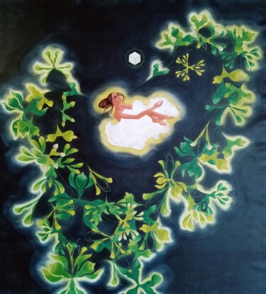 Ζωγραφική με τίτλο "#52" από Nature Nomade, Αυθεντικά έργα τέχνης, Ακρυλικό Τοποθετήθηκε στο Ξύλινο φορείο σκελετό