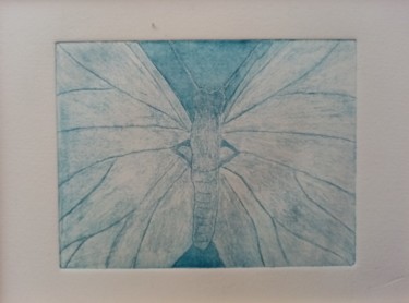 Εκτυπώσεις & Χαρακτικά με τίτλο "Mariposa azul" από Nayeli, Αυθεντικά έργα τέχνης, Etching