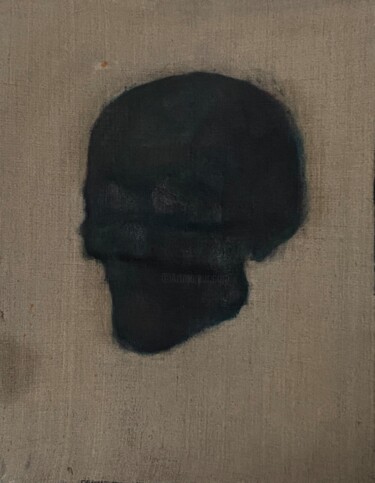 Pintura intitulada "Skull" por Nazar Ivanyuk, Obras de arte originais, Óleo