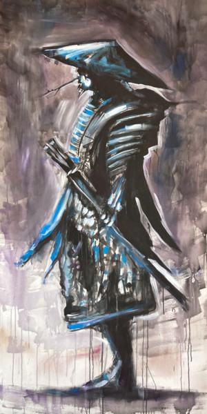 Malerei mit dem Titel "Samurai. The Art of…" von Nazar Tuvakov, Original-Kunstwerk, Acryl