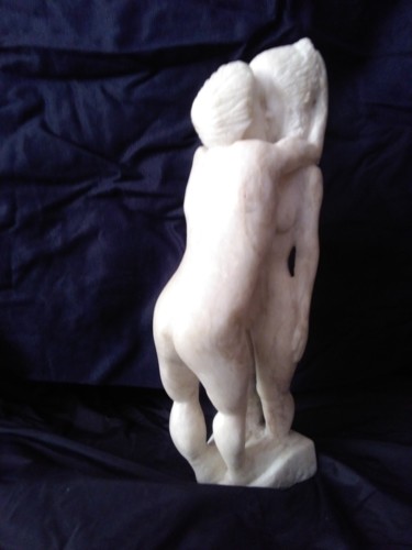 Sculpture titled "INNAMORATI" by Nazareno Spinelli, Original Artwork, Stone