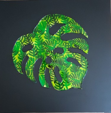 Painting titled ""Monstera Deliciosa"" by Nb Créations, Original Artwork, Acrylic