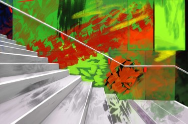 Arts numériques intitulée "Metro" par Natoo, Œuvre d'art originale, Peinture numérique