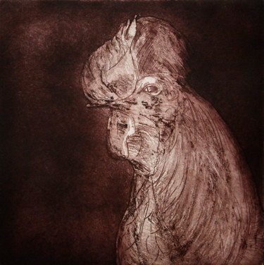 Printmaking titled "hamlet-3.jpg" by Néia Ferreira Martins, Original Artwork, Etching