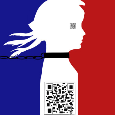 Arte digitale intitolato "France soumise" da Neige Massa, Opera d'arte originale, Lavoro digitale 2D