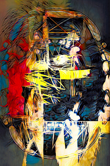 Digitale Kunst mit dem Titel "Elements" von Neil Hemsley, Original-Kunstwerk, 2D digitale Arbeit