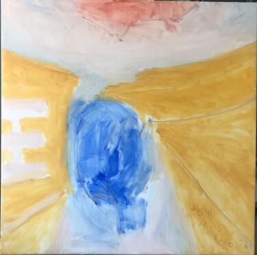 Pintura titulada "Super santos blue -" por Nello Formisano, Obra de arte original, Oleo Montado en Bastidor de camilla de ma…
