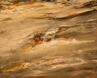 Peinture intitulée "Estran hivernal 2" par Nelly Carnet, Œuvre d'art originale, Acrylique Monté sur Châssis en bois