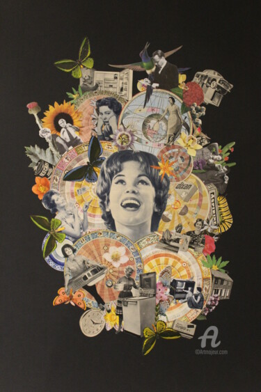 Collages intitolato "The magical life of…" da Dysfunctional Brain Works, Opera d'arte originale, Carta