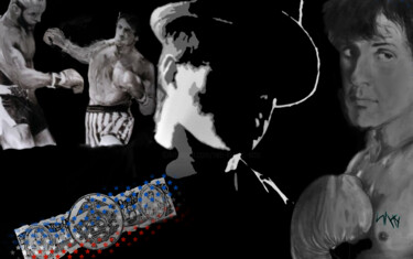 Tekening getiteld "Rocky" door Neo Kinetic Artis, Origineel Kunstwerk, 2D Digital Work