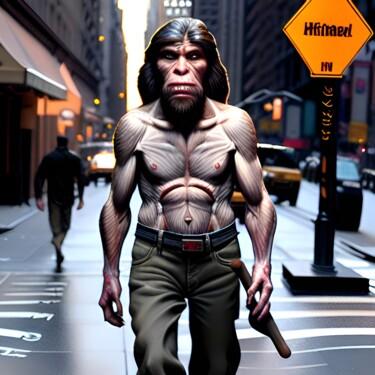 Digital Arts titled "Neanderthal 15" by Nevio Massaro, Original Artwork, AI generated image