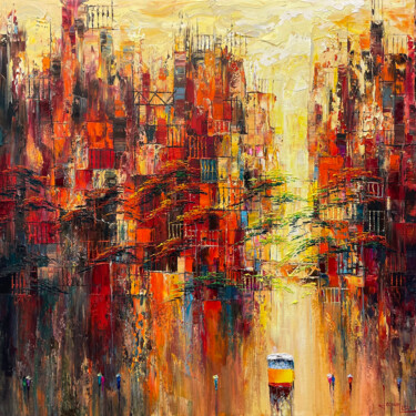 제목이 "Late sunset"인 미술작품 Ngoc Quan Le로, 원작, 기름