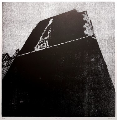 Prenten & gravures getiteld "Le mur" door Nicolas Goulette, Origineel Kunstwerk, Xylograaf