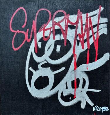 「SUPERMAN」というタイトルの絵画 Niamorによって, オリジナルのアートワーク, アクリル