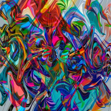 Digitale Kunst mit dem Titel "Amplitude11" von Nico Vincent, Original-Kunstwerk, Digitale Malerei