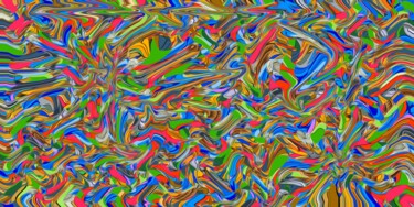 Digitale Kunst mit dem Titel "Amplitude9" von Nico Vincent, Original-Kunstwerk, Digitale Malerei