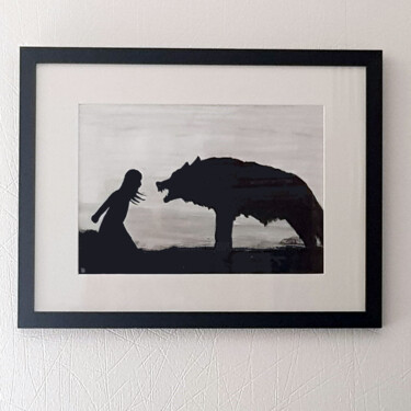 Картина под названием "La Confrontation" - Nicolas Ayme, Подлинное произведение искусства, Акрил Установлен на Стекло