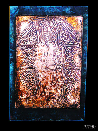 Отпечатки и Гравюры под названием "Sainte Anne" - Nicolas Bouriot (KRB1), Подлинное произведение искусства, гравюра