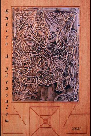 Отпечатки и Гравюры под названием "Entrée à Jérusalem" - Nicolas Bouriot (KRB1), Подлинное произведение искусства, гравюра