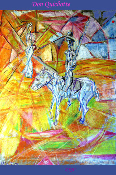 "Don Quichotte" başlıklı Tablo Nicolas Bouriot (KRB1) tarafından, Orijinal sanat, Diğer
