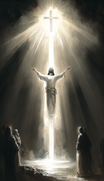Artes digitais intitulada "Jesus My Beloved" por Nicolas Chammat, Obras de arte originais, Imagem gerada por IA