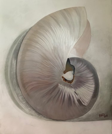 Peinture intitulée "Nautilus 1" par Nicolas Gheur, Œuvre d'art originale, Acrylique