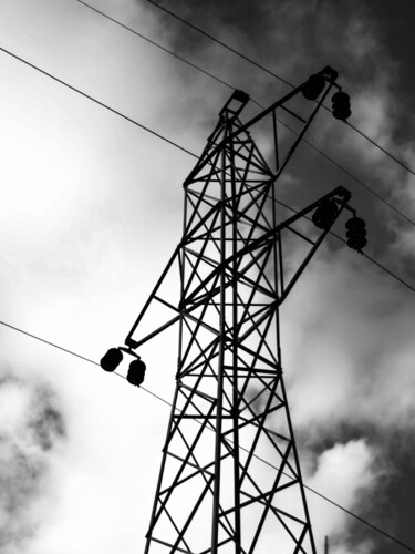 Photography titled "Torre de electricid…" by Nicolas Giannatasio, Original Artwork, Digital Photography