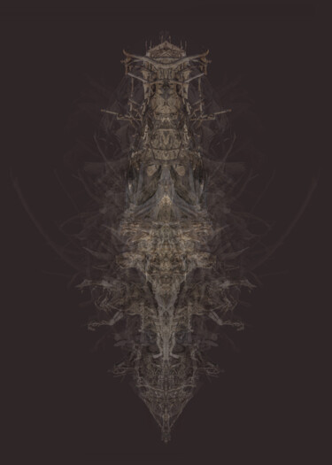 Photographie intitulée "Totem XI" par Nicolas Sorel, Œuvre d'art originale, Photographie manipulée