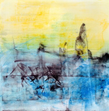 Картина под названием "Ruins6" - Nicolas Vasse, Подлинное произведение искусства, Акрил