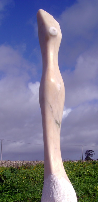 Escultura intitulada "Feminino X" por Nicolau Campos, Obras de arte originais, Pedra