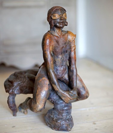 Skulptur mit dem Titel "Chevauchée fantasti…" von Nicole Brousse, Original-Kunstwerk, Bronze