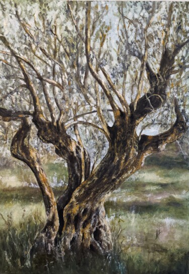 Peinture intitulée "OLIVIER DU PORTUGAL" par Nicole Lavigne, Œuvre d'art originale, Huile