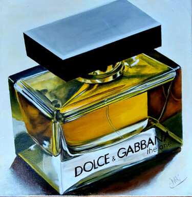 Schilderij getiteld "parfum d g" door Nicole Pèpe Gaumier, Origineel Kunstwerk, Olie