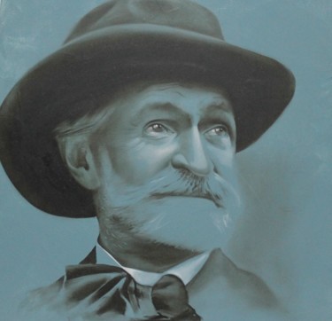 "GIUSEPPE VERDI" başlıklı Tablo Nicoletta Bagatti tarafından, Orijinal sanat, Petrol