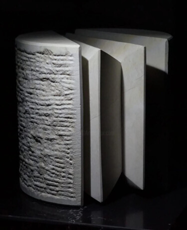 Rzeźba zatytułowany „"Cover"” autorstwa Nicolò Dell'Erba, Oryginalna praca, Kamień